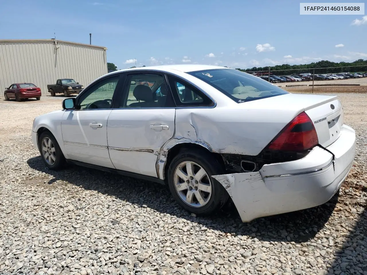 2006 Ford Five Hundred Sel VIN: 1FAFP24146G154088 Lot: 58504955