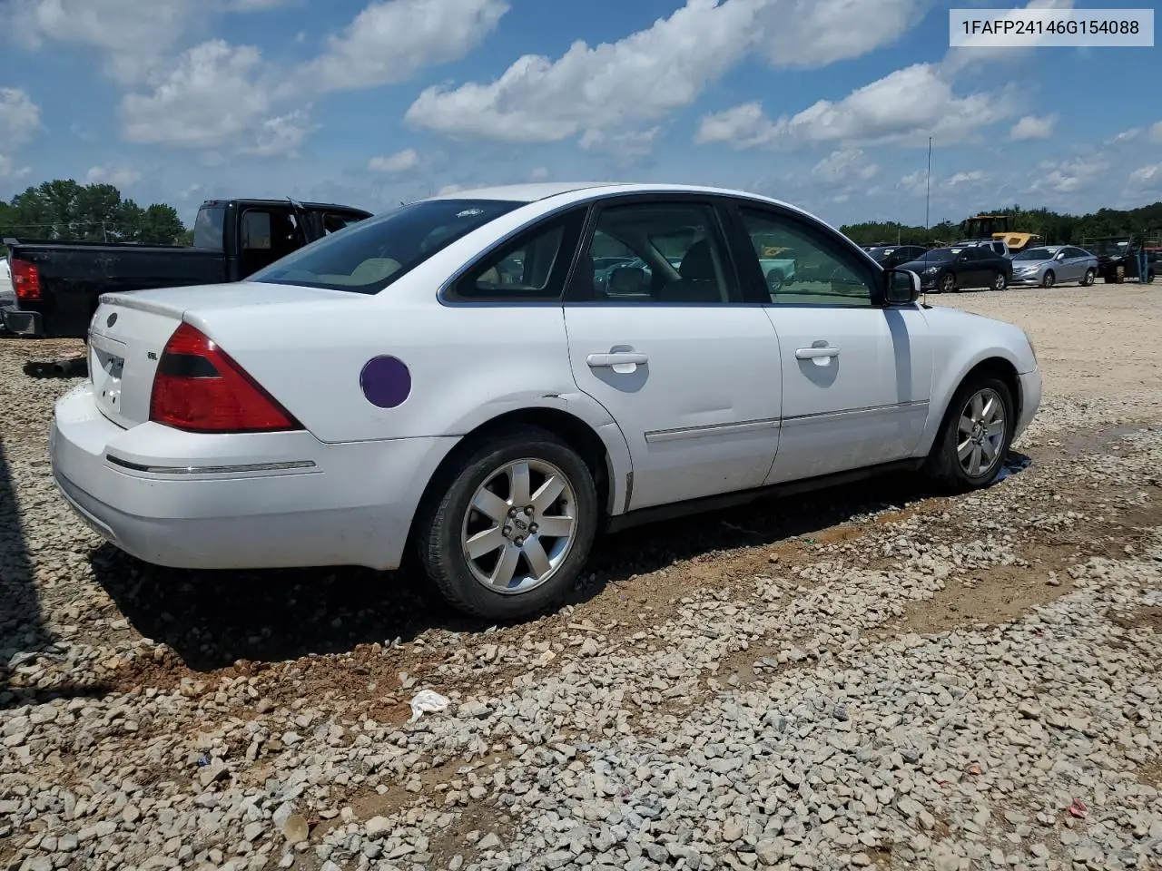 2006 Ford Five Hundred Sel VIN: 1FAFP24146G154088 Lot: 58504955
