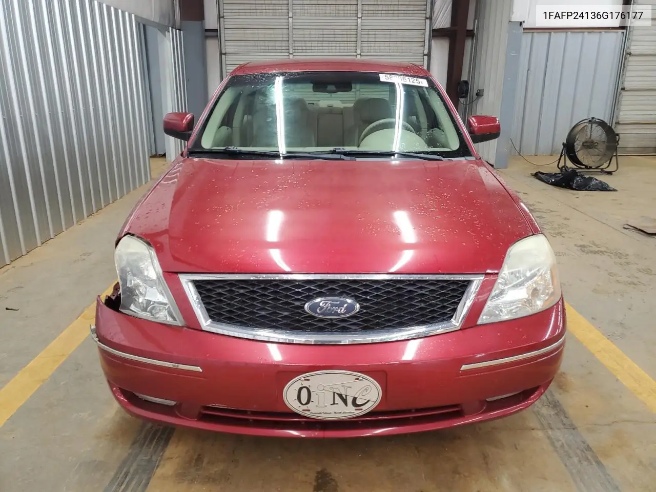 2006 Ford Five Hundred Sel VIN: 1FAFP24136G176177 Lot: 58806125