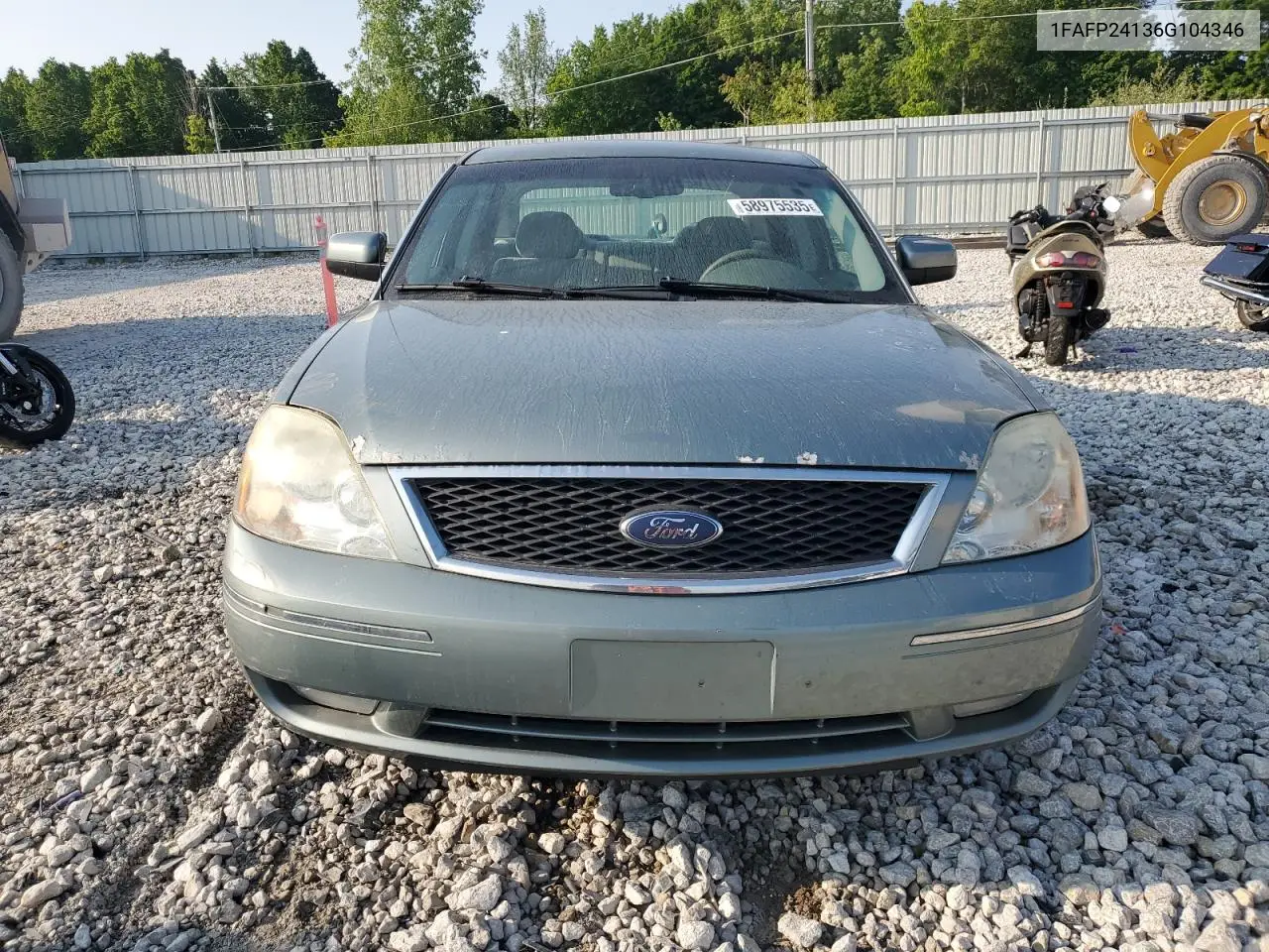 2006 Ford Five Hundred Sel VIN: 1FAFP24136G104346 Lot: 58975535