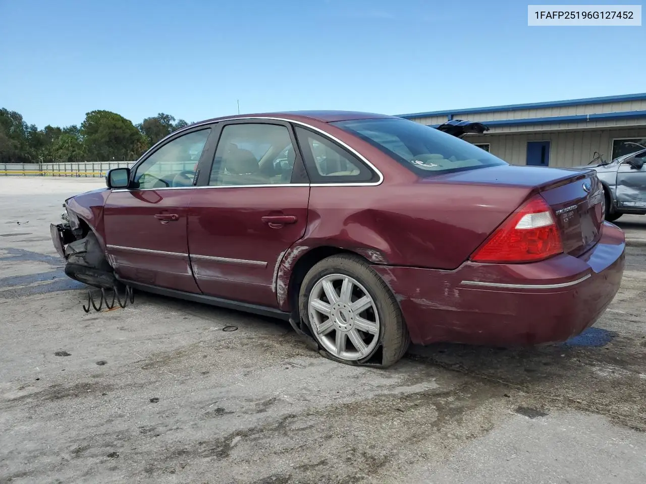 2006 Ford Five Hundred Limited VIN: 1FAFP25196G127452 Lot: 61756795