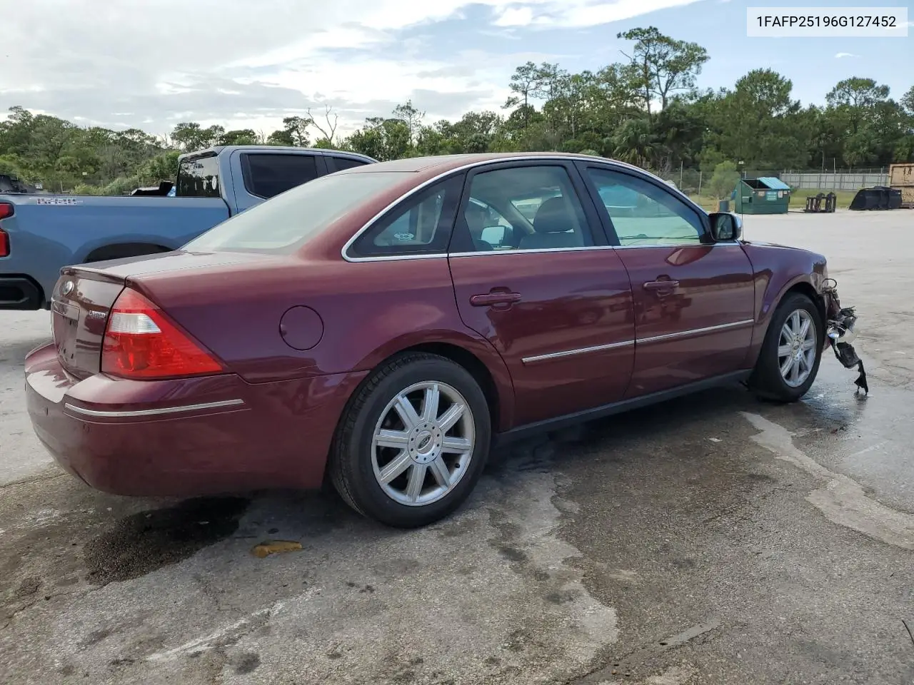 2006 Ford Five Hundred Limited VIN: 1FAFP25196G127452 Lot: 61756795