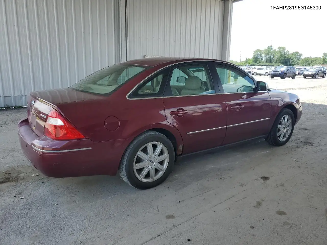 2006 Ford Five Hundred Limited VIN: 1FAHP28196G146300 Lot: 62456185