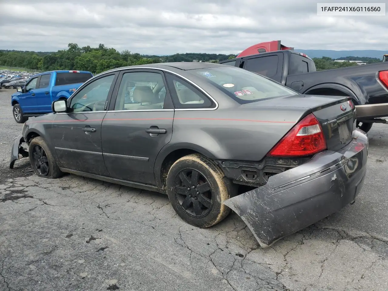 2006 Ford Five Hundred Sel VIN: 1FAFP241X6G116560 Lot: 64770325
