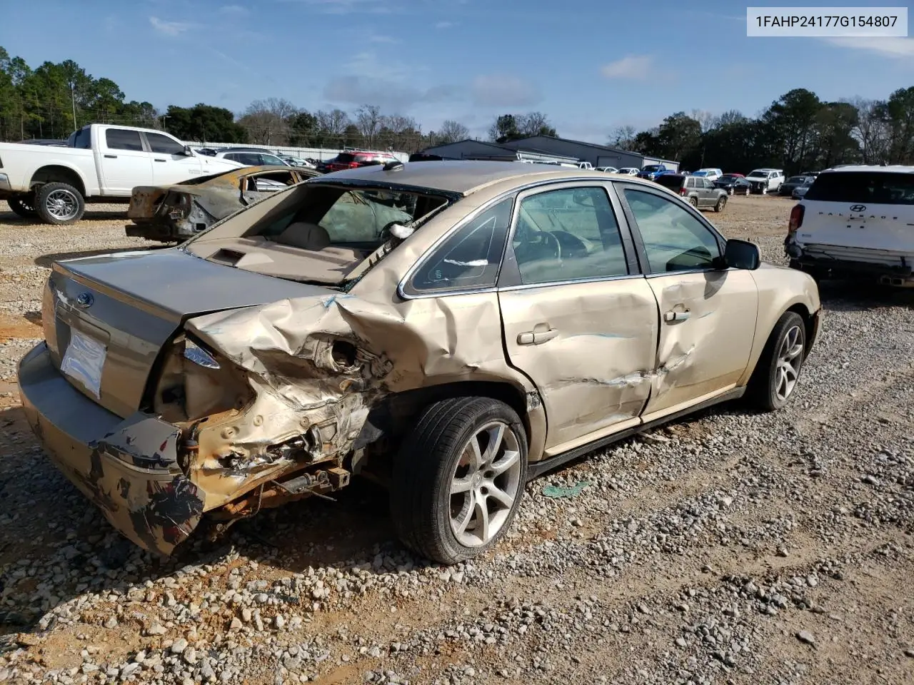 2007 Ford Five Hundred Sel VIN: 1FAHP24177G154807 Lot: 45187165