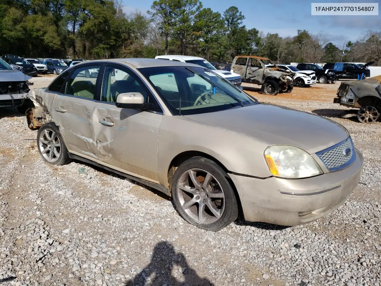 2007 Ford Five Hundred Sel VIN: 1FAHP24177G154807 Lot: 45187165