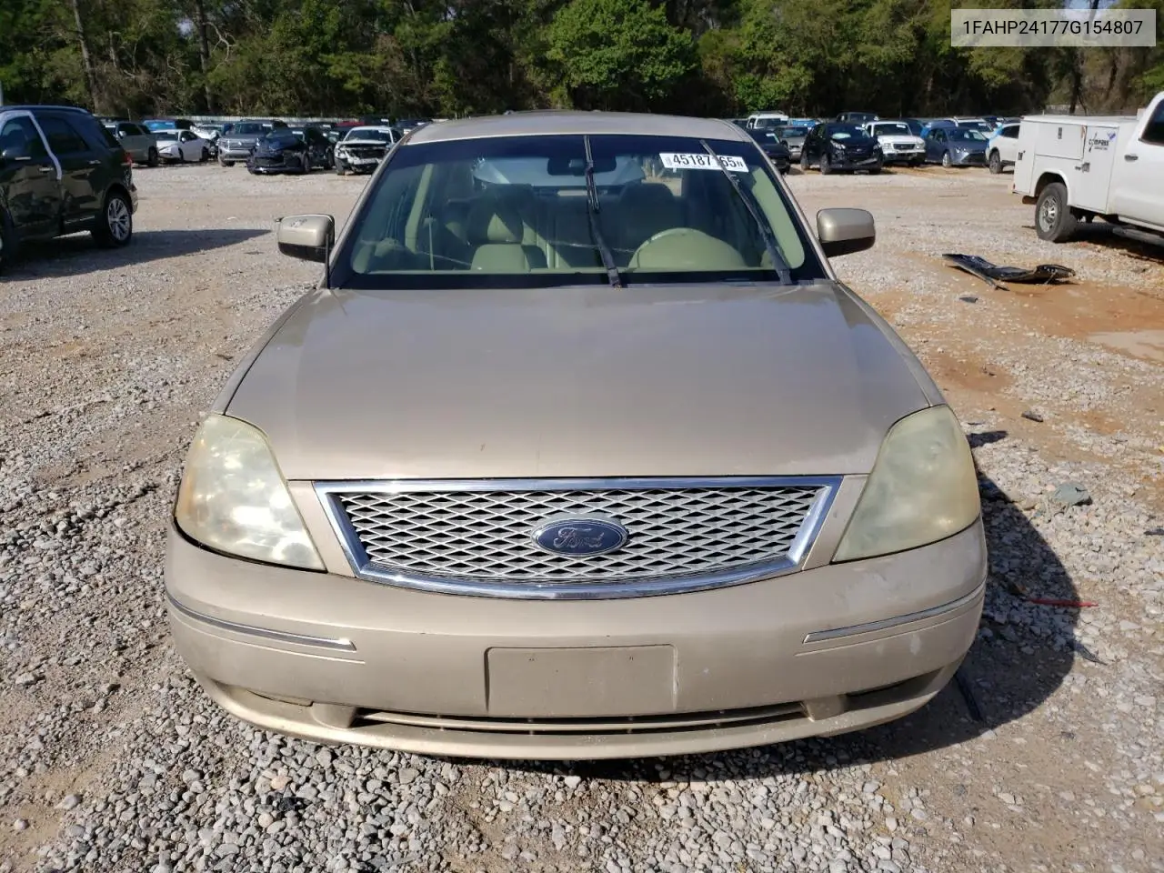 2007 Ford Five Hundred Sel VIN: 1FAHP24177G154807 Lot: 45187165