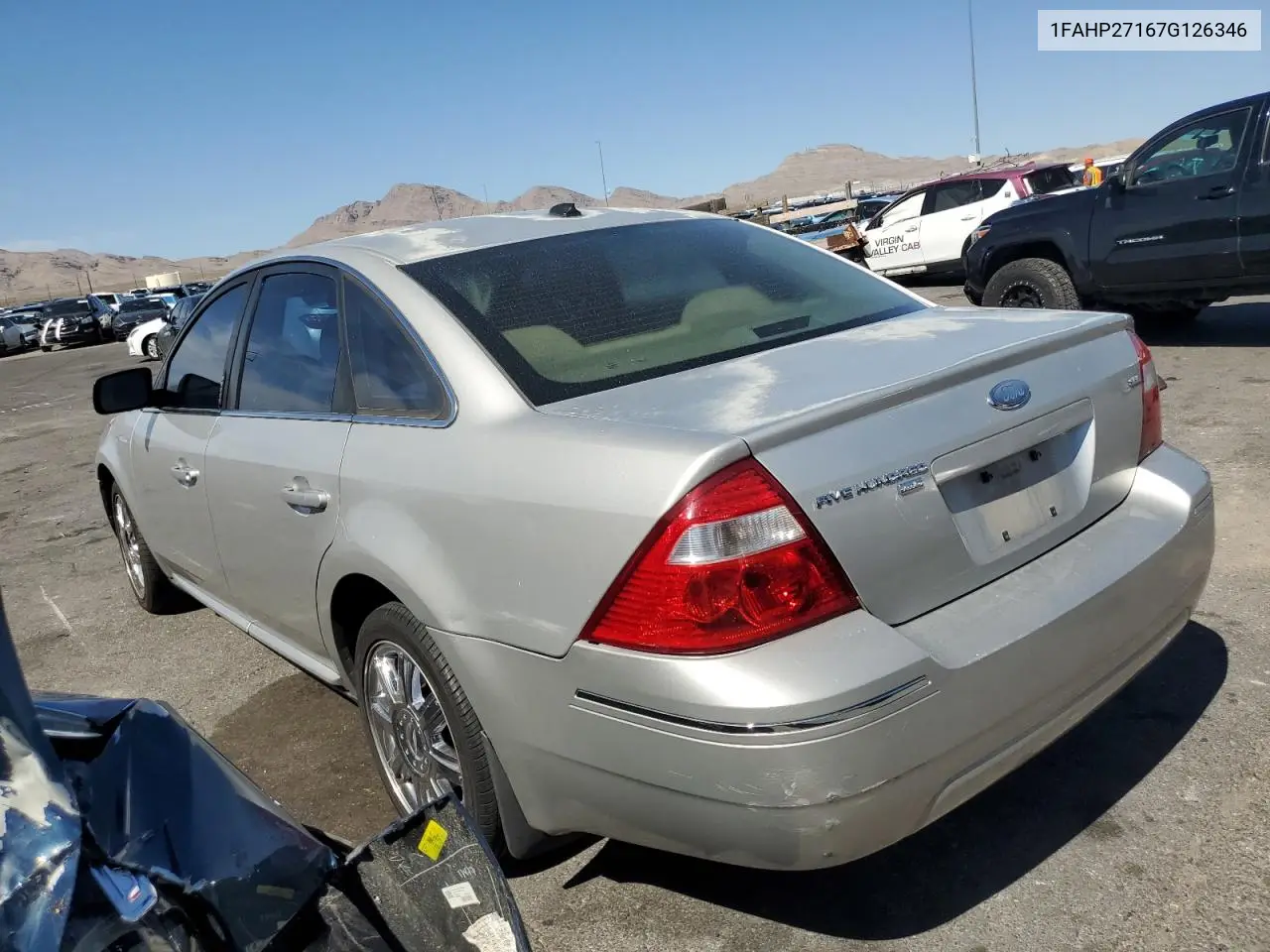 2007 Ford Five Hundred Sel VIN: 1FAHP27167G126346 Lot: 52763165