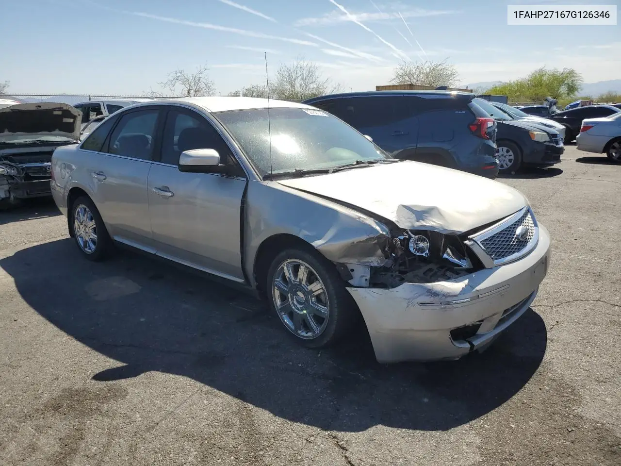 2007 Ford Five Hundred Sel VIN: 1FAHP27167G126346 Lot: 52763165