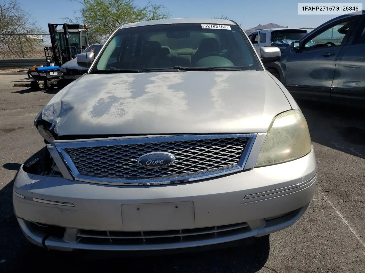 2007 Ford Five Hundred Sel VIN: 1FAHP27167G126346 Lot: 52763165