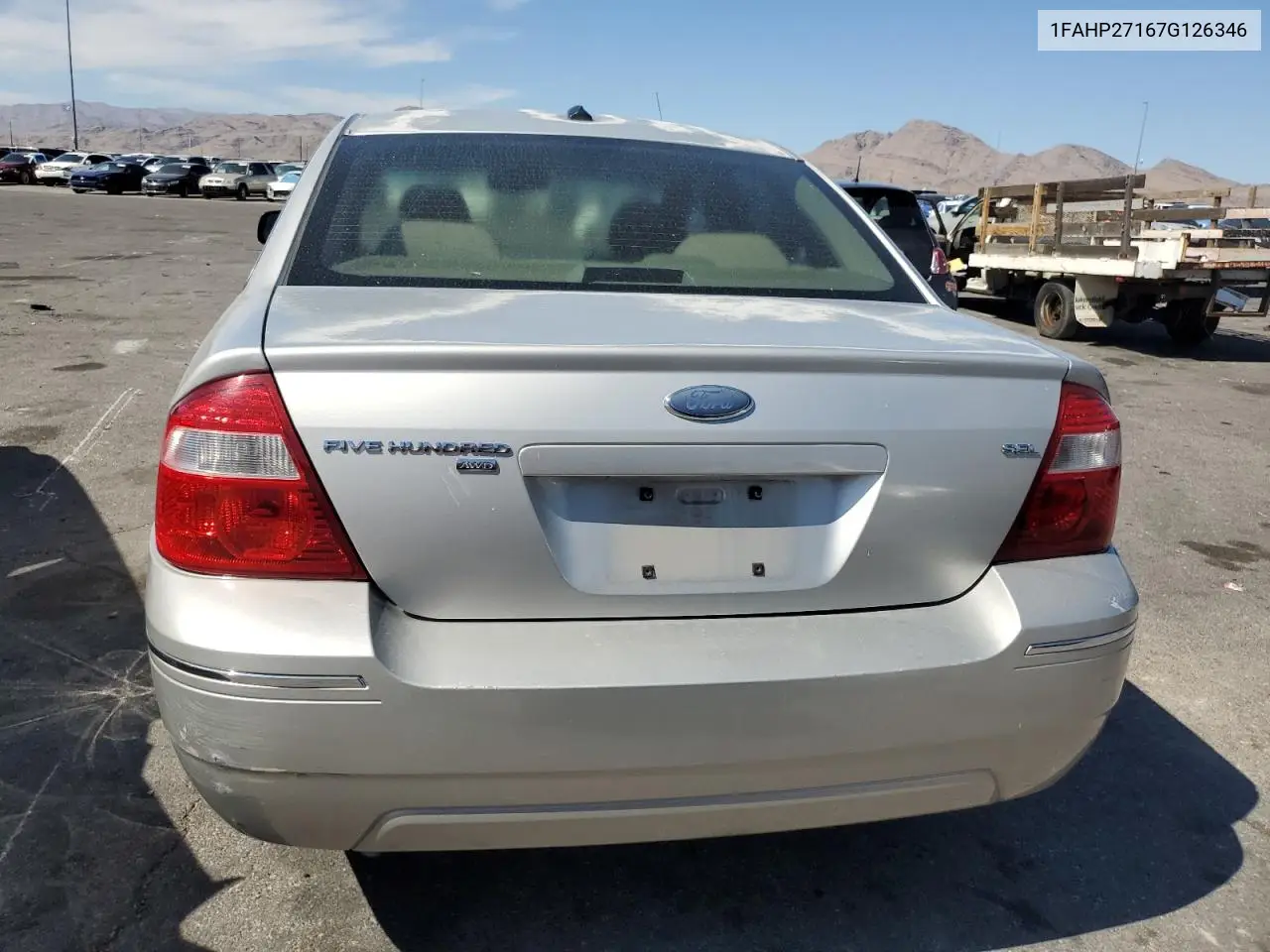 2007 Ford Five Hundred Sel VIN: 1FAHP27167G126346 Lot: 52763165