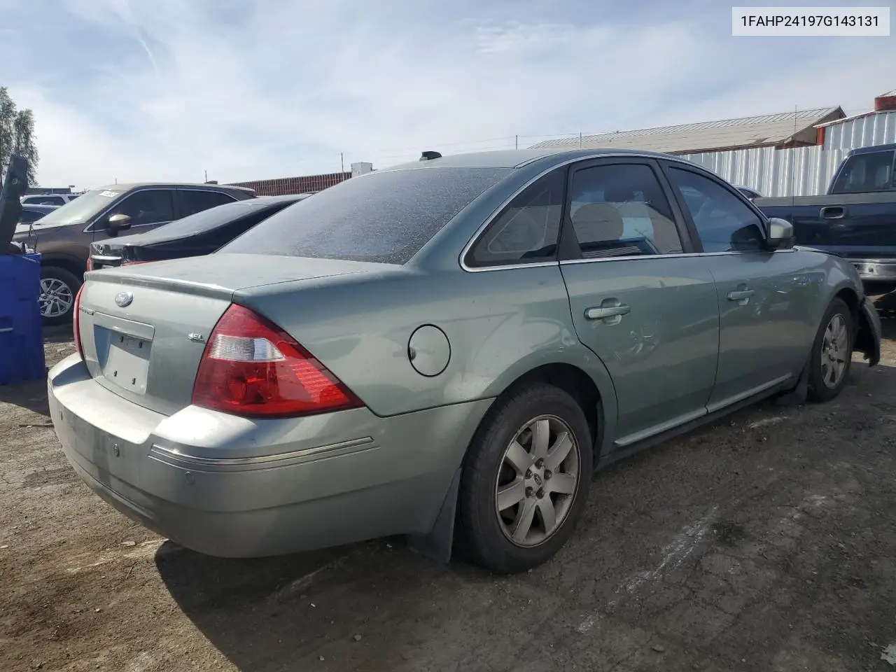 2007 Ford Five Hundred Sel VIN: 1FAHP24197G143131 Lot: 54249095