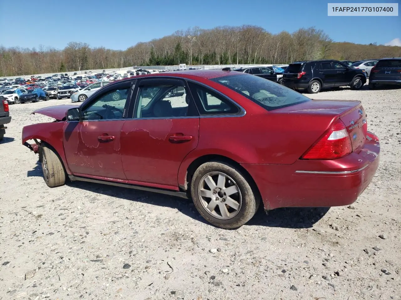 2007 Ford Five Hundred Sel VIN: 1FAFP24177G107400 Lot: 54724325
