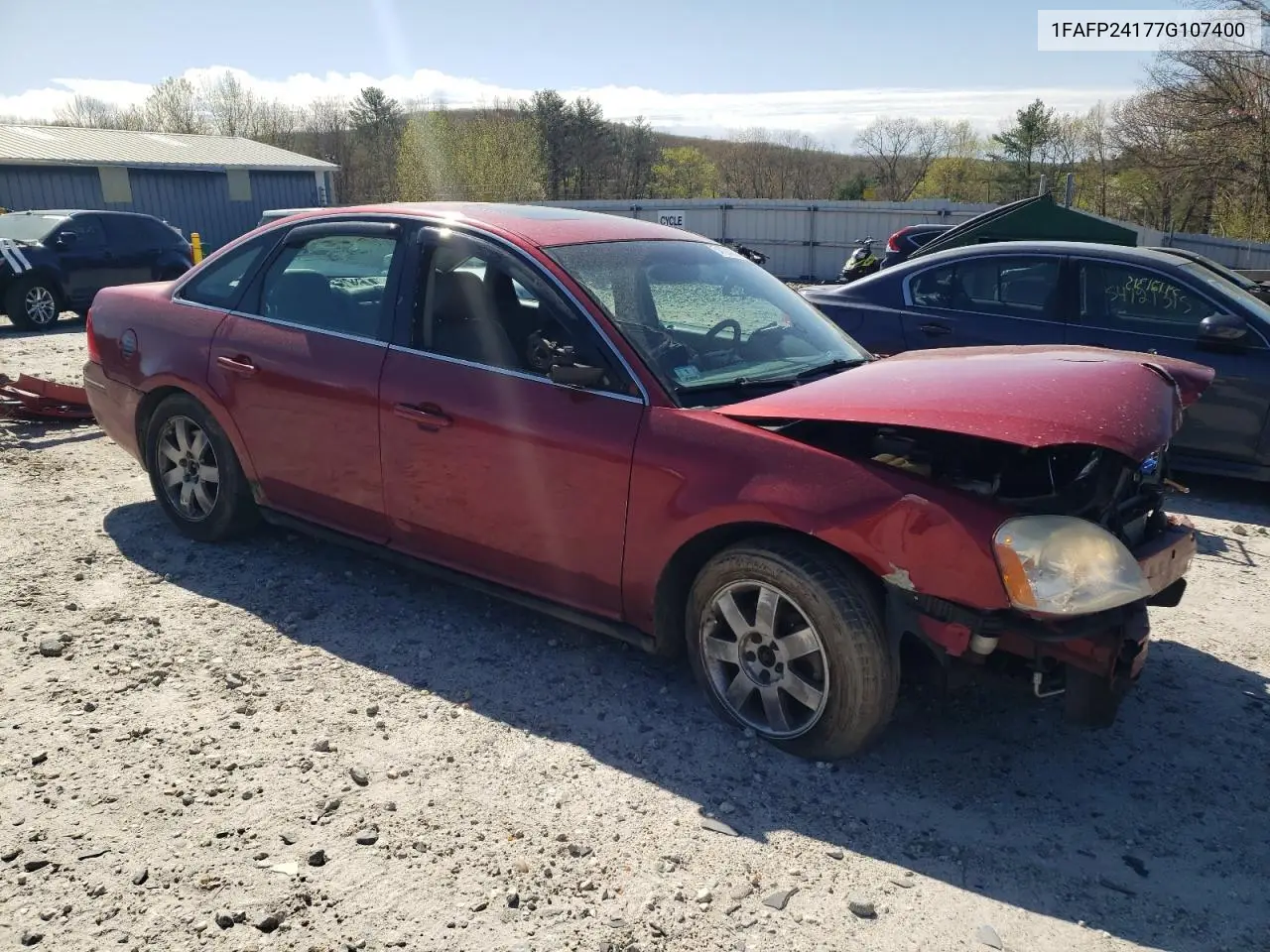 2007 Ford Five Hundred Sel VIN: 1FAFP24177G107400 Lot: 54724325