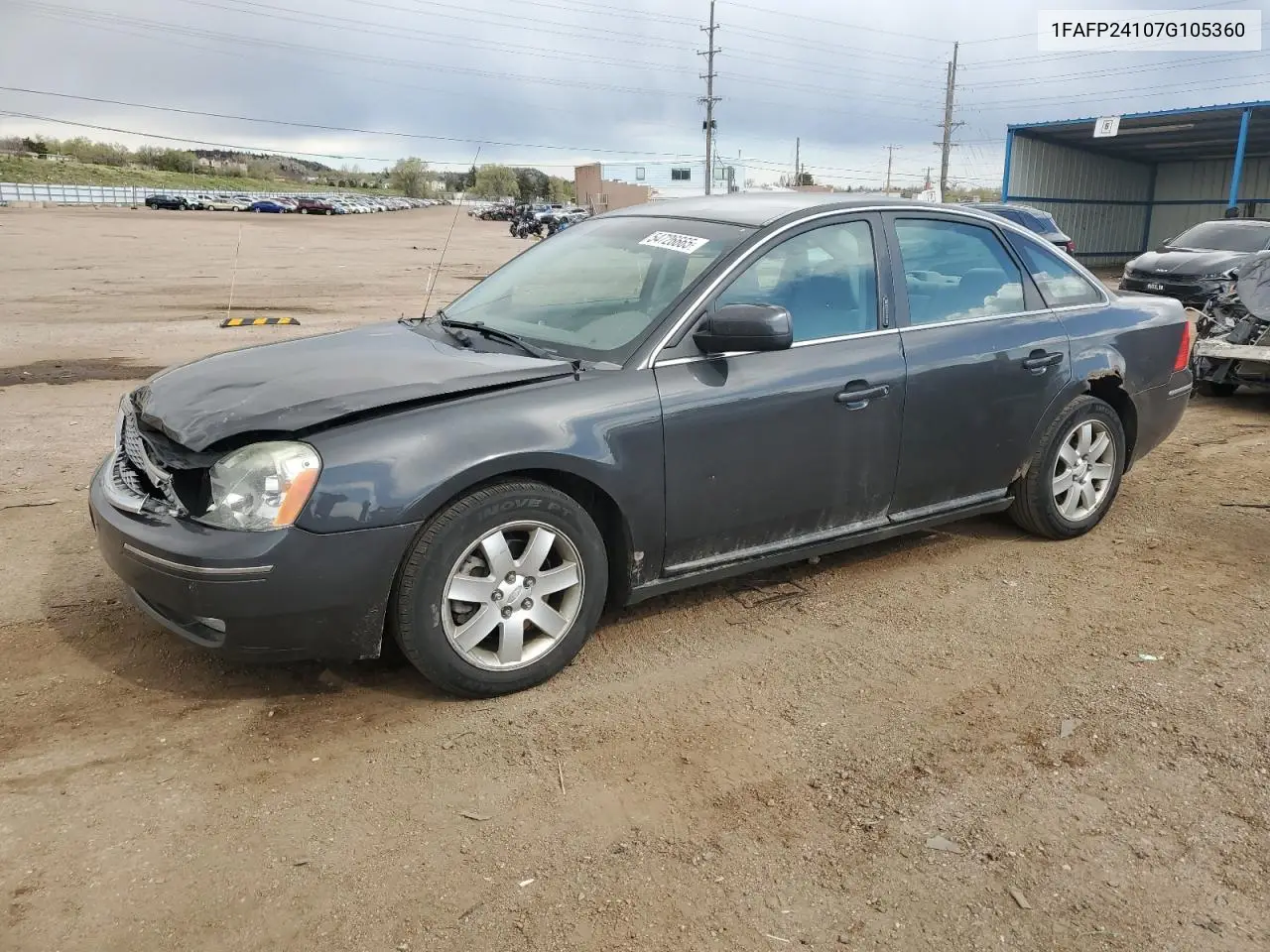 2007 Ford Five Hundred Sel VIN: 1FAFP24107G105360 Lot: 54726665