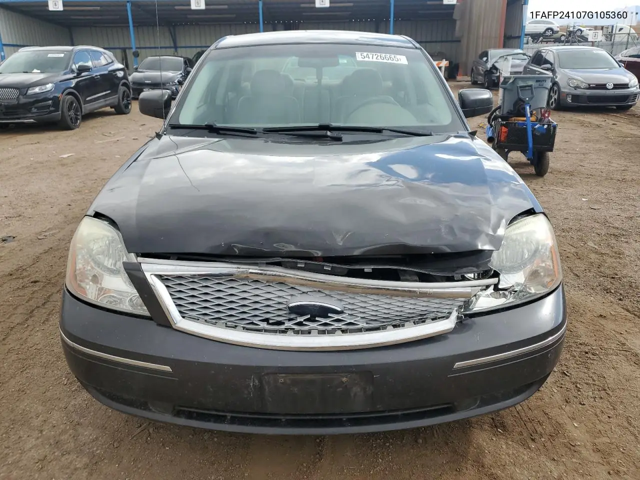 2007 Ford Five Hundred Sel VIN: 1FAFP24107G105360 Lot: 54726665