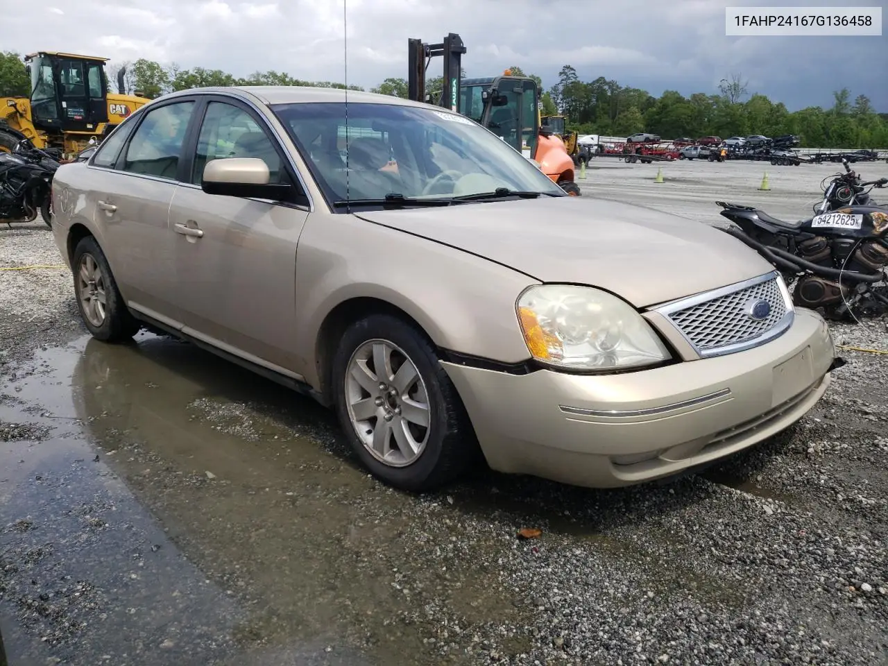 2007 Ford Five Hundred Sel VIN: 1FAHP24167G136458 Lot: 55126175