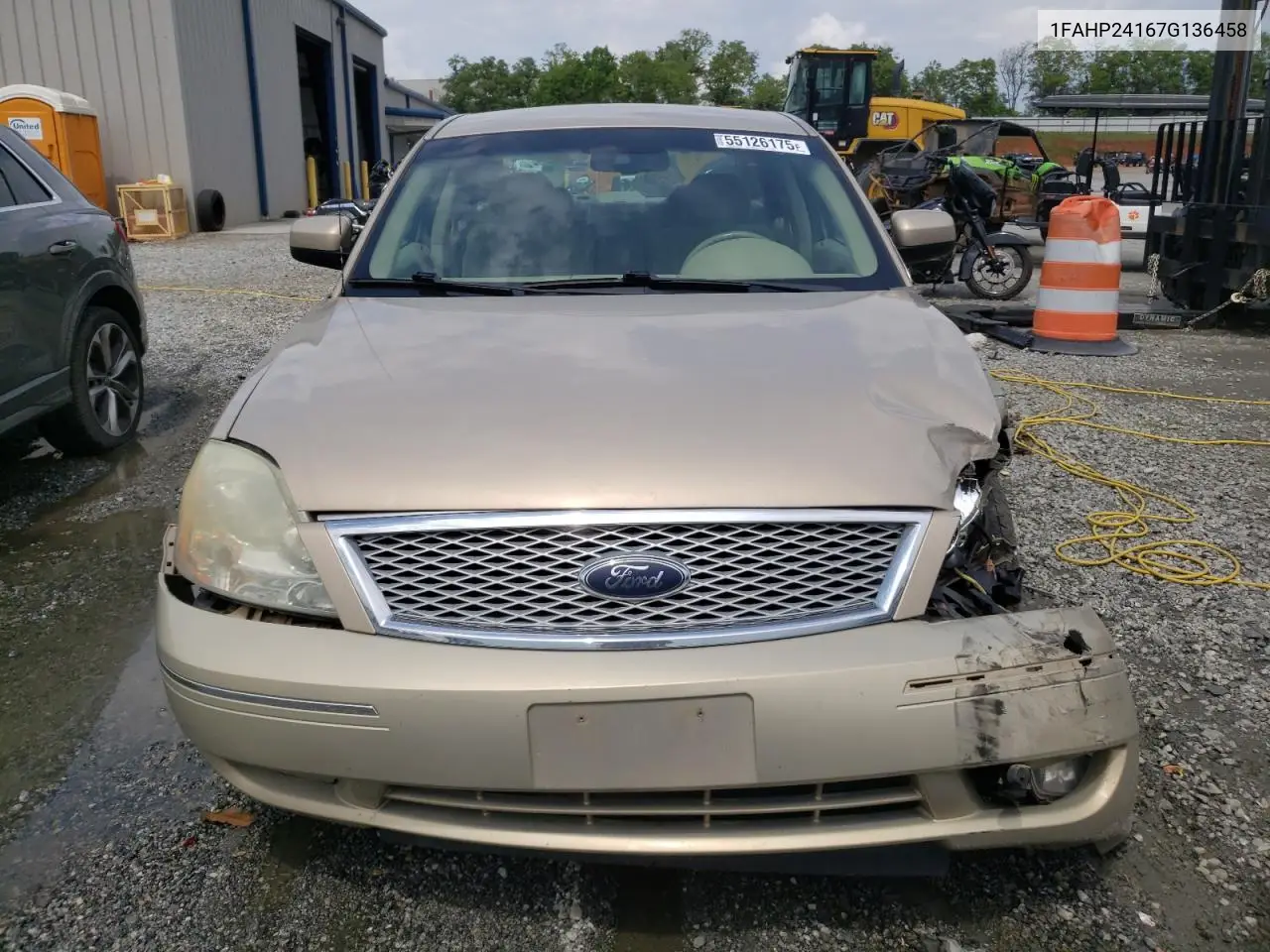 2007 Ford Five Hundred Sel VIN: 1FAHP24167G136458 Lot: 55126175