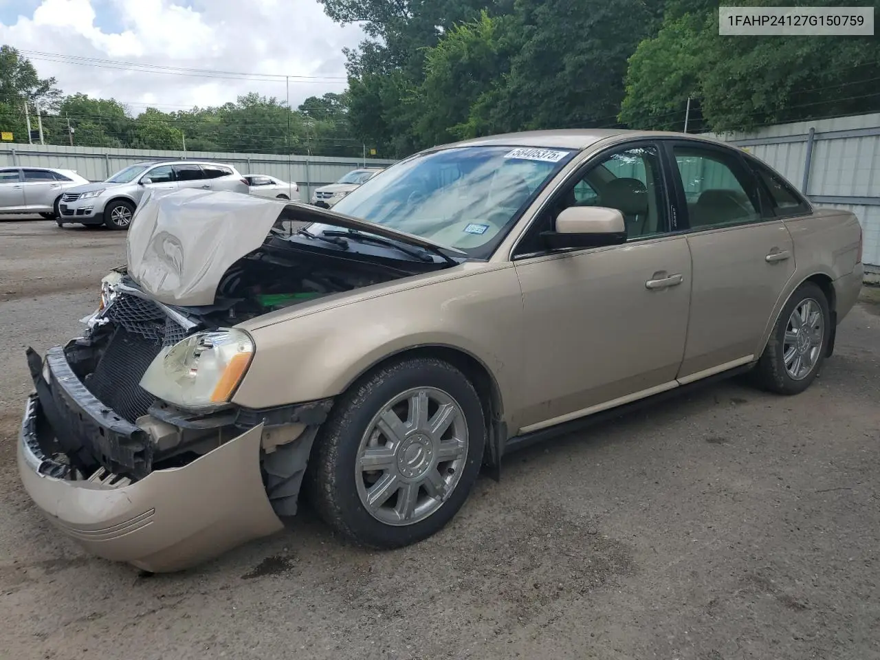 2007 Ford Five Hundred Sel VIN: 1FAHP24127G150759 Lot: 58405375