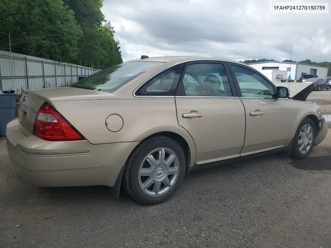 2007 Ford Five Hundred Sel VIN: 1FAHP24127G150759 Lot: 58405375