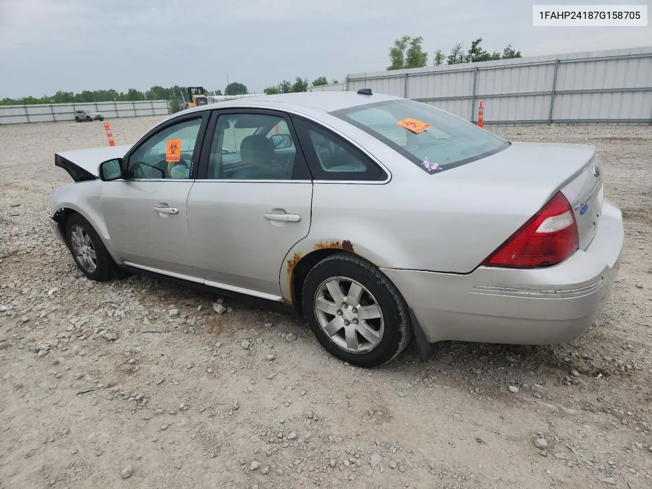 2007 Ford Five Hundred Sel VIN: 1FAHP24187G158705 Lot: 59799835