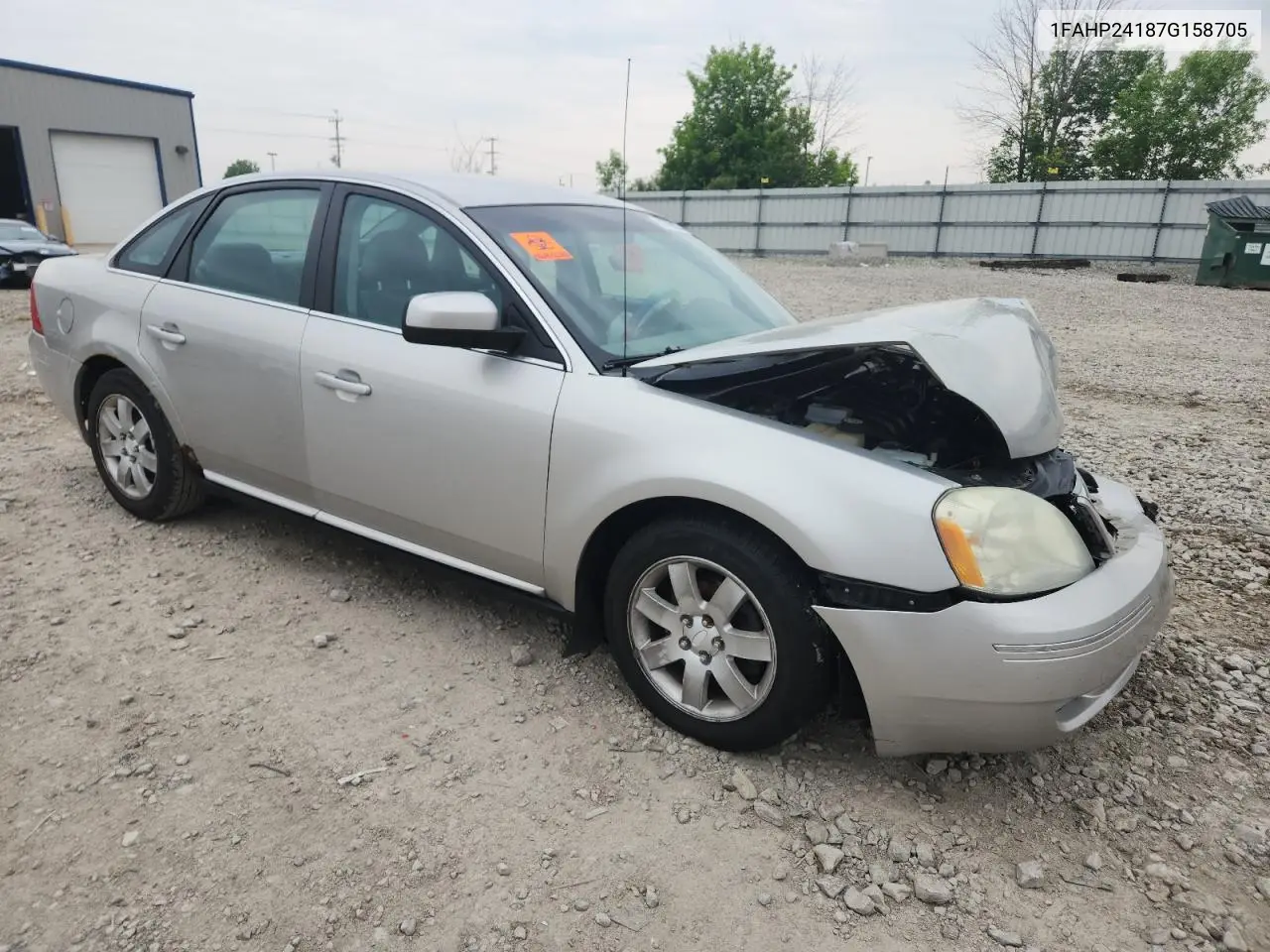 2007 Ford Five Hundred Sel VIN: 1FAHP24187G158705 Lot: 59799835