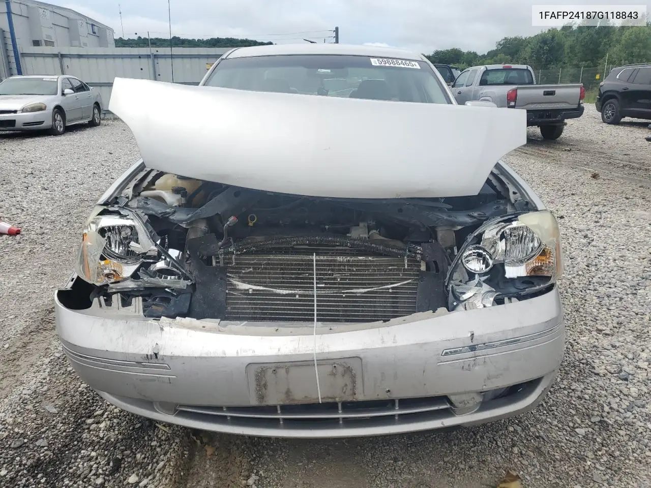 2007 Ford Five Hundred Sel VIN: 1FAFP24187G118843 Lot: 59888465