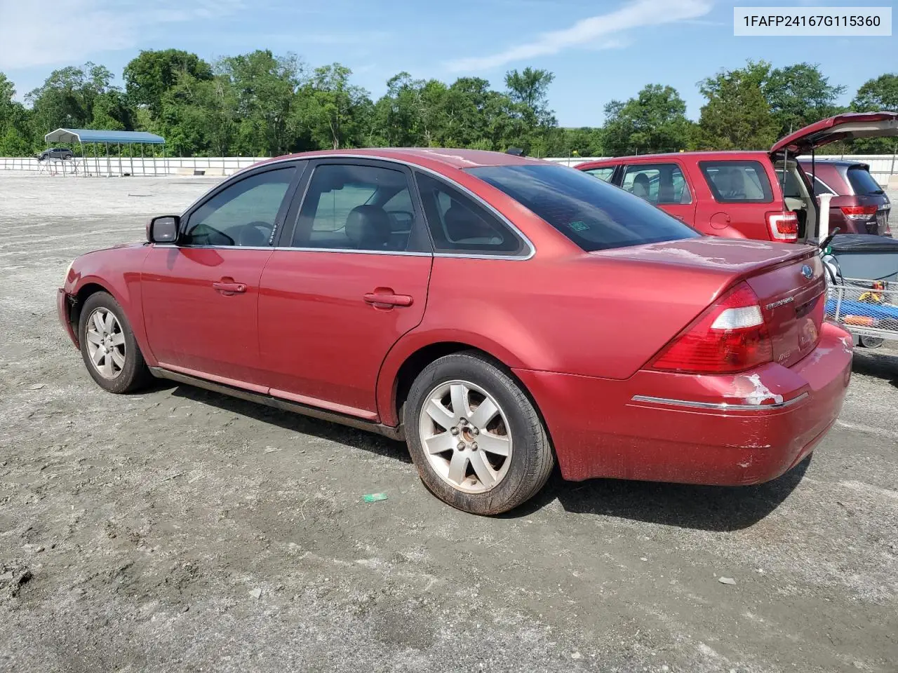 2007 Ford Five Hundred Sel VIN: 1FAFP24167G115360 Lot: 59932055