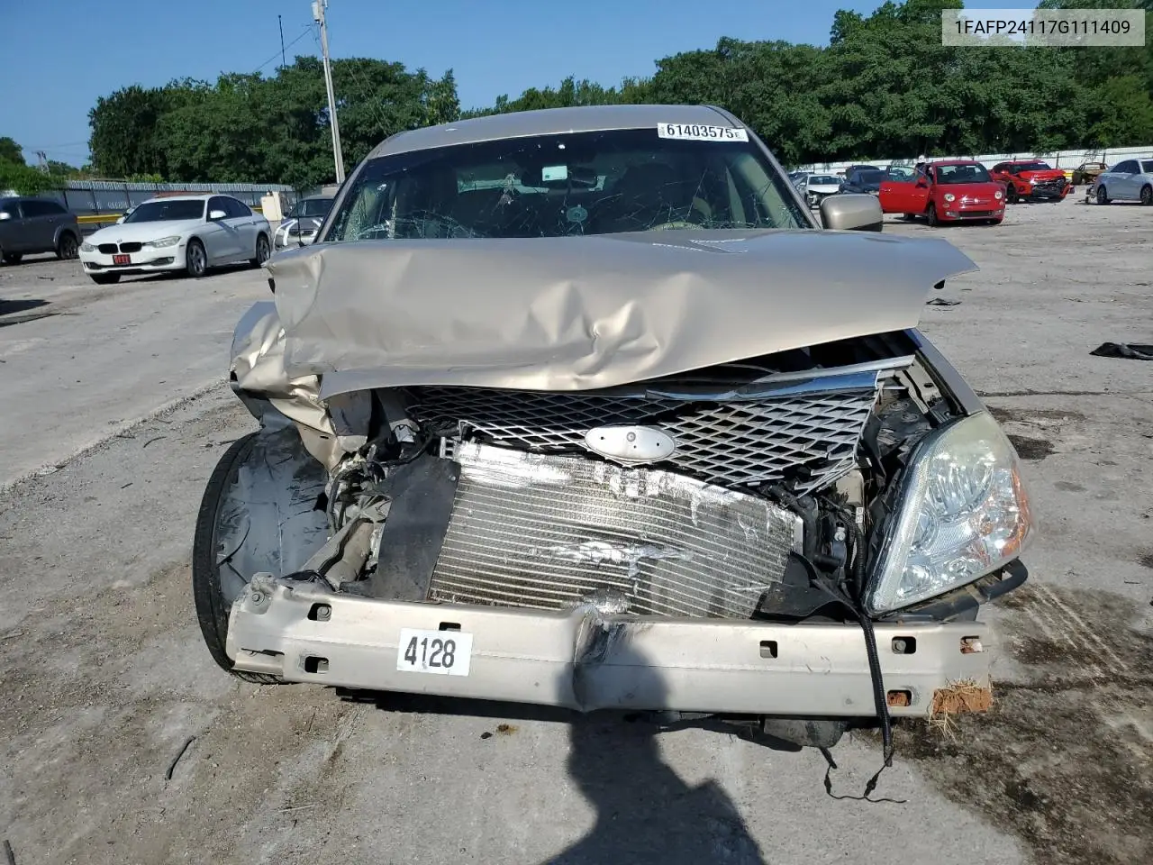 2007 Ford Five Hundred Sel VIN: 1FAFP24117G111409 Lot: 61403575
