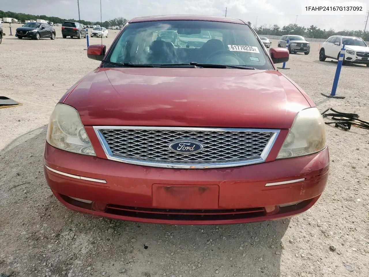 2007 Ford Five Hundred Sel VIN: 1FAHP24167G137092 Lot: 61770235