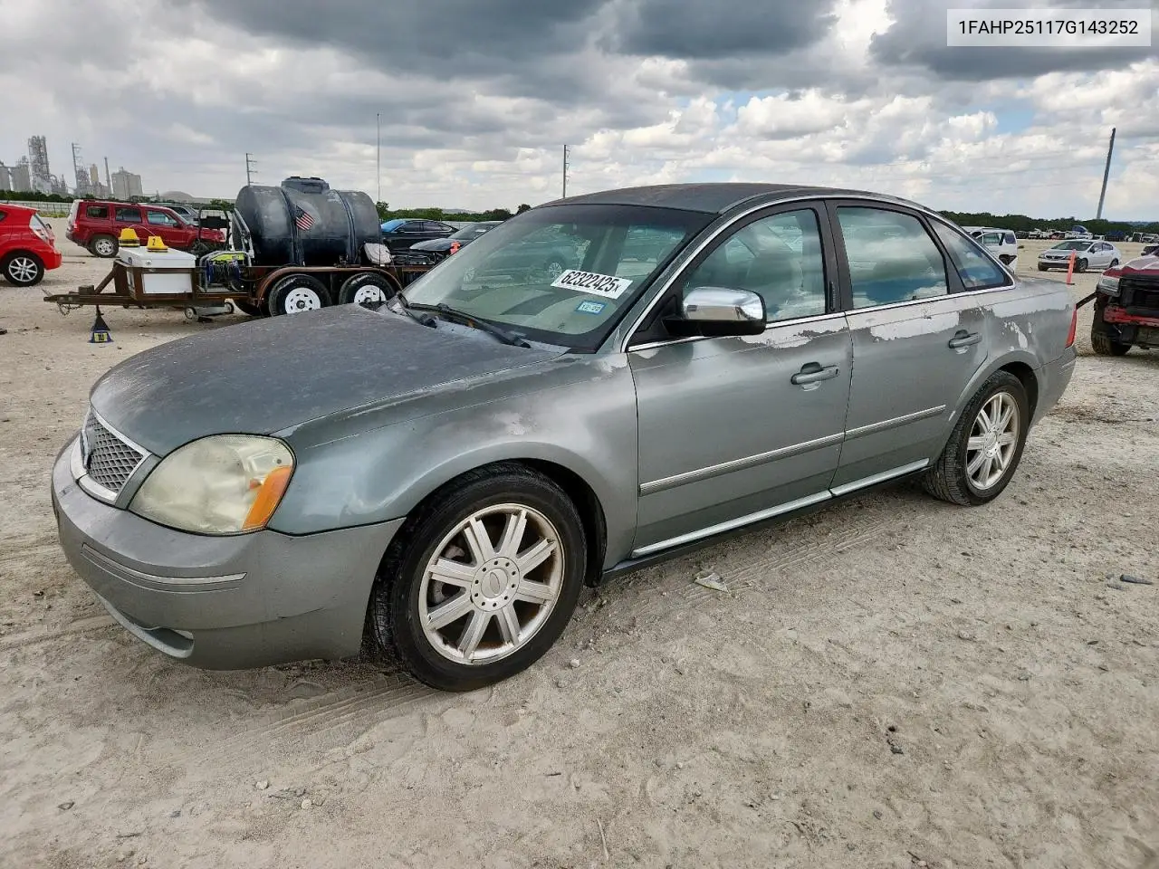 2007 Ford Five Hundred Limited VIN: 1FAHP25117G143252 Lot: 62322425