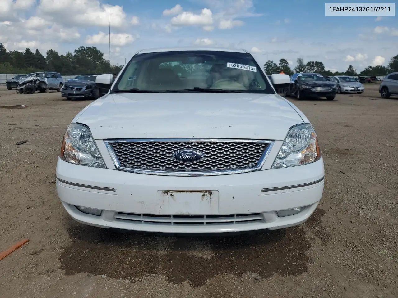 2007 Ford Five Hundred Sel VIN: 1FAHP24137G162211 Lot: 62855315