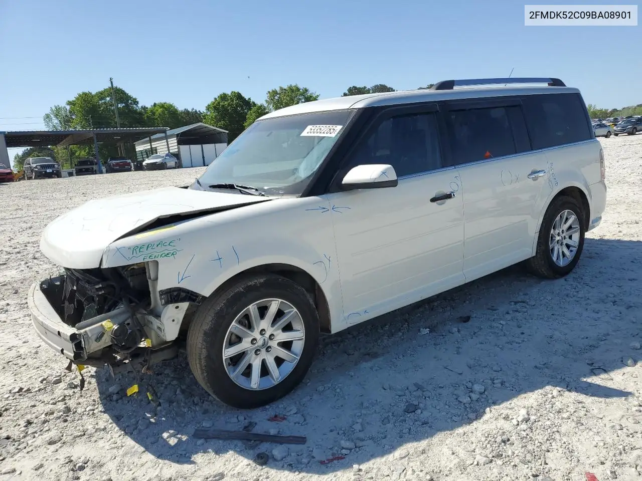 2009 Ford Flex Sel VIN: 2FMDK52C09BA08901 Lot: 53352285