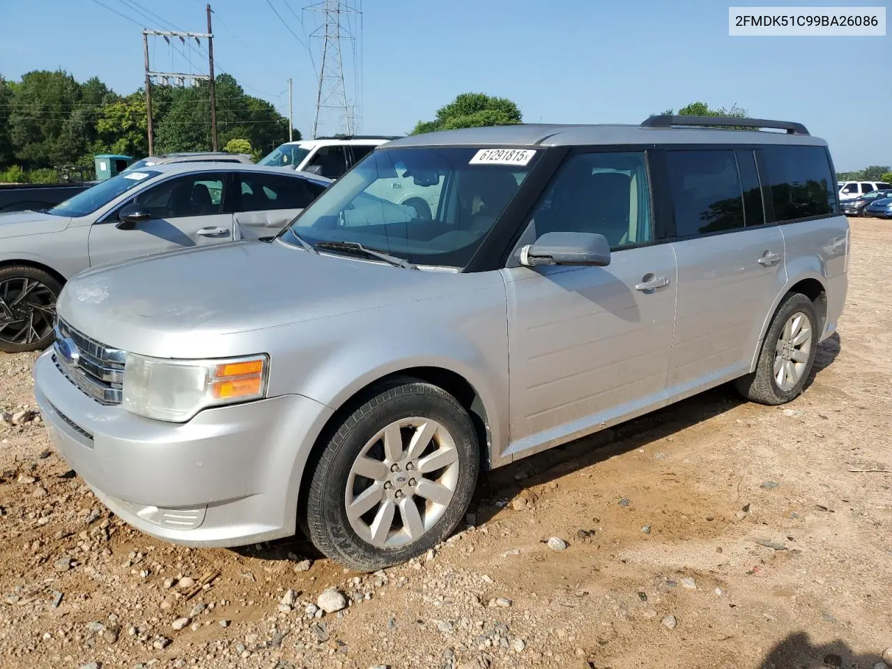 2fmdk51c99ba26086 2FMDK51C99BA26086 2009 Ford Flex Se