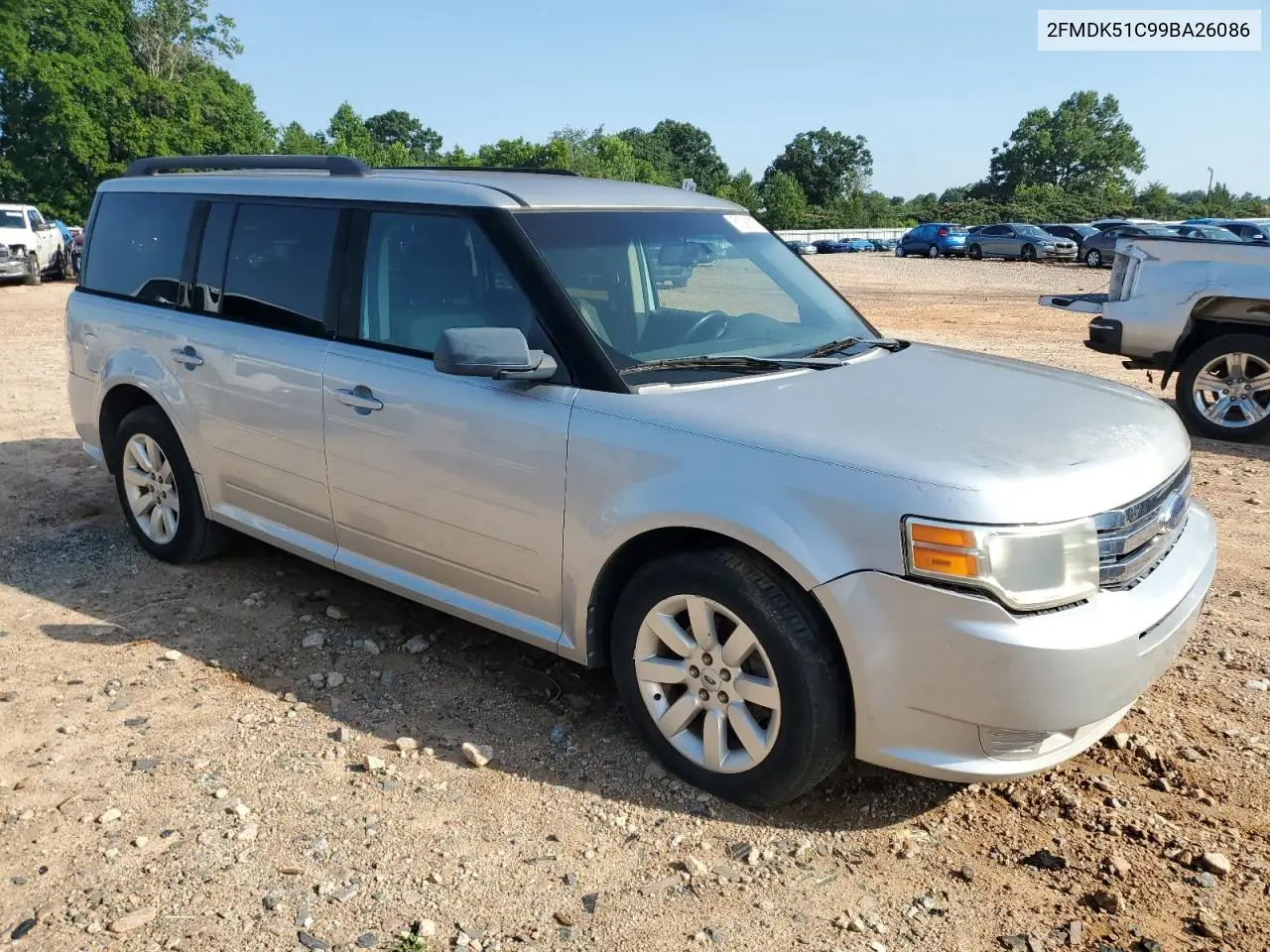 2fmdk51c99ba26086 2FMDK51C99BA26086 2009 Ford Flex Se