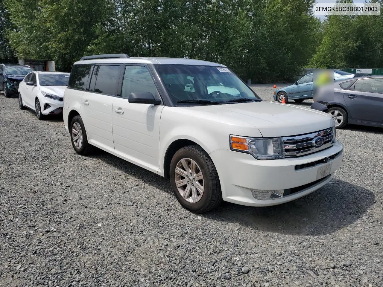 2011 Ford Flex Se VIN: 2FMGK5BC8BBD17003 Lot: 62036425