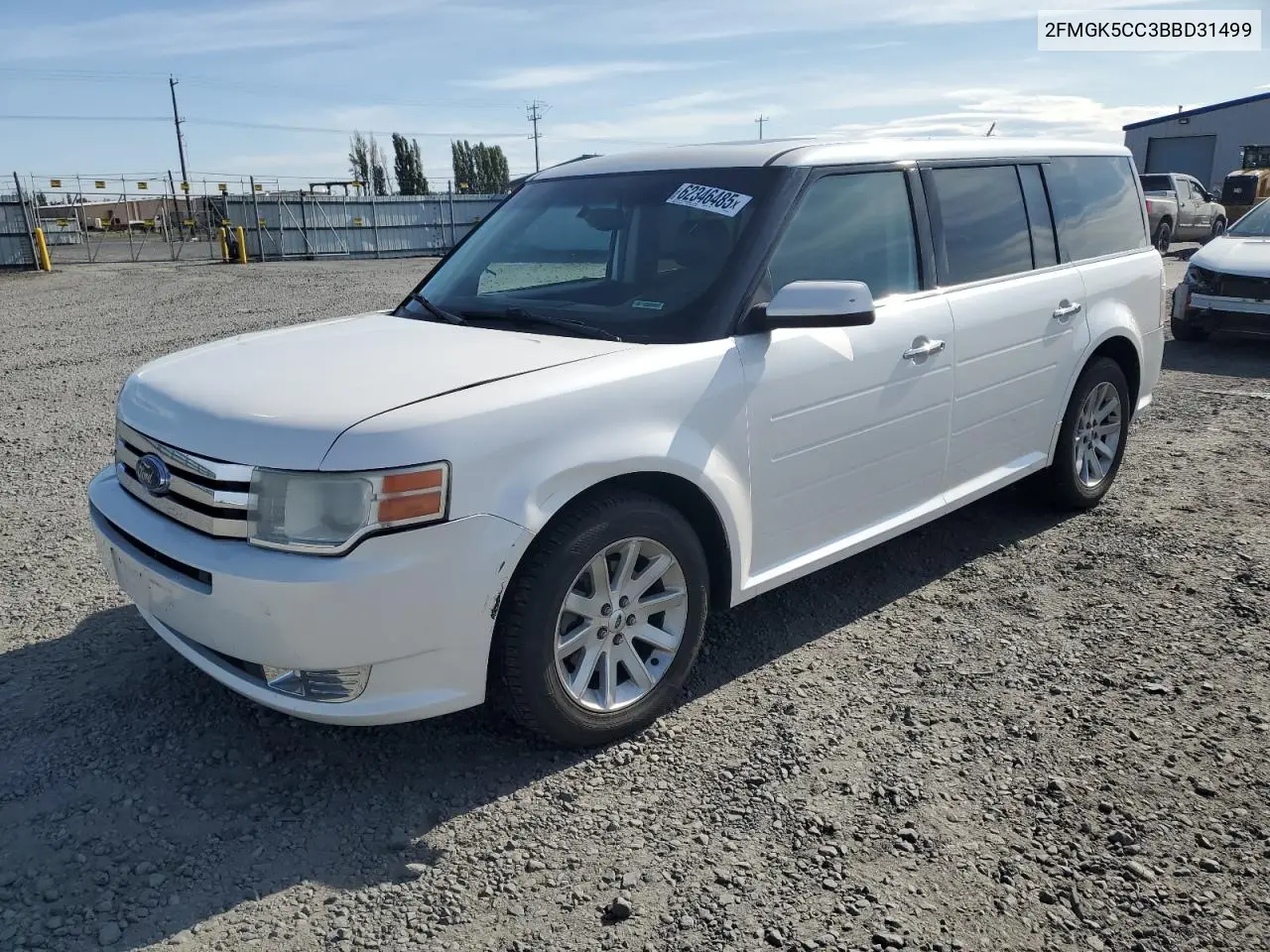 2011 Ford Flex Sel VIN: 2FMGK5CC3BBD31499 Lot: 62346485