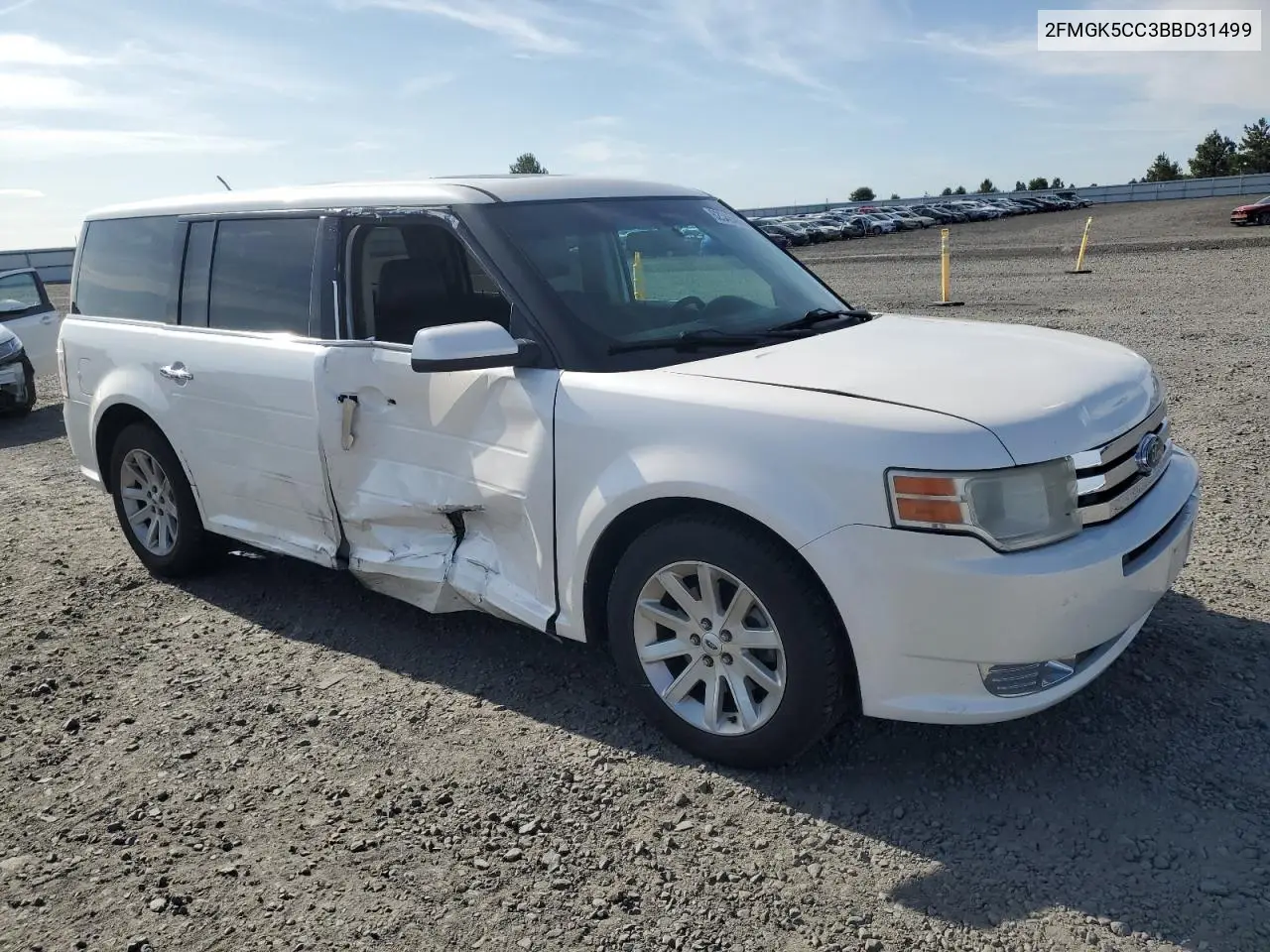 2011 Ford Flex Sel VIN: 2FMGK5CC3BBD31499 Lot: 62346485
