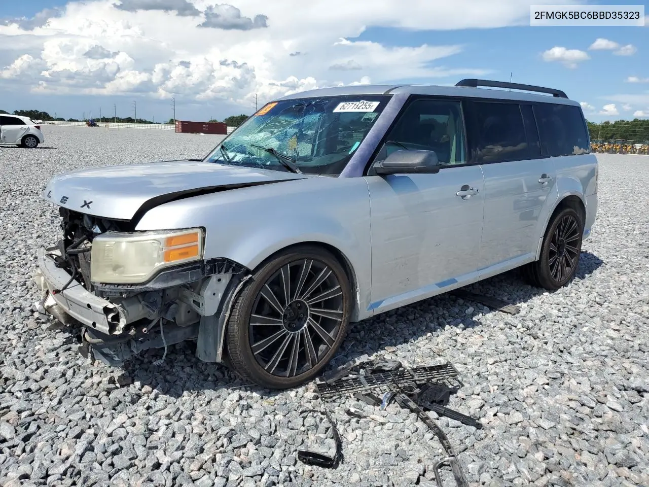 2011 Ford Flex Se VIN: 2FMGK5BC6BBD35323 Lot: 62719255