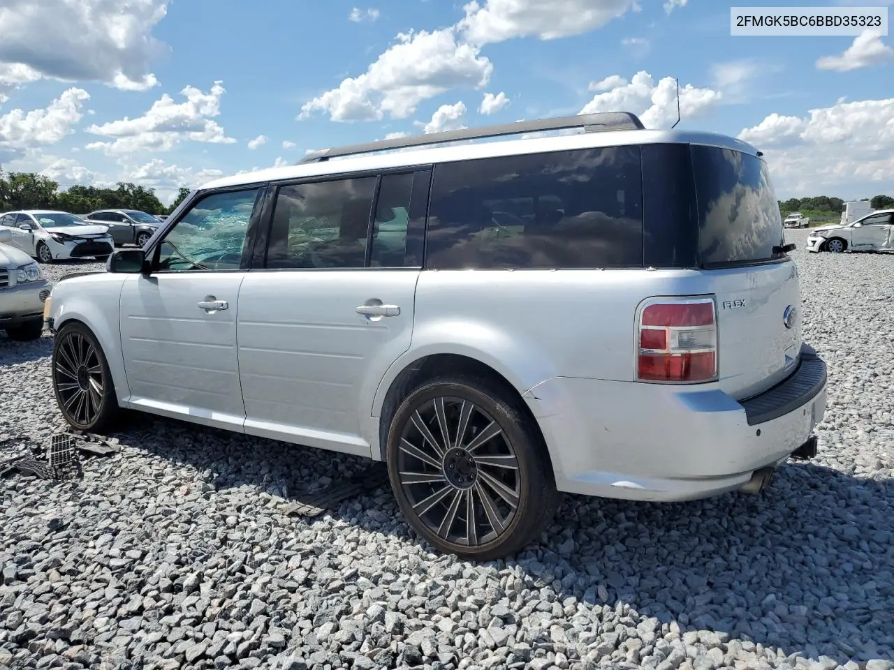 2011 Ford Flex Se VIN: 2FMGK5BC6BBD35323 Lot: 62719255