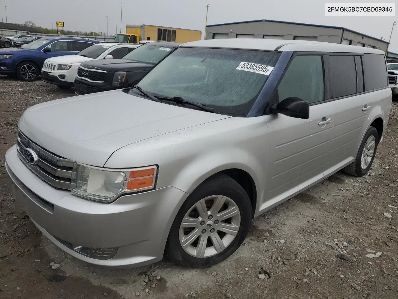2012 Ford Flex Se VIN: 2FMGK5BC7CBD09346 Lot: 53385595