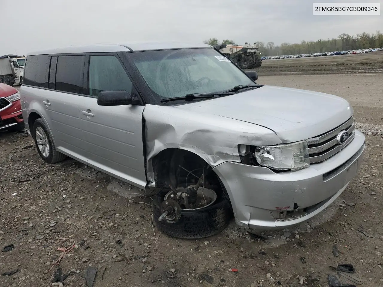 2012 Ford Flex Se VIN: 2FMGK5BC7CBD09346 Lot: 53385595