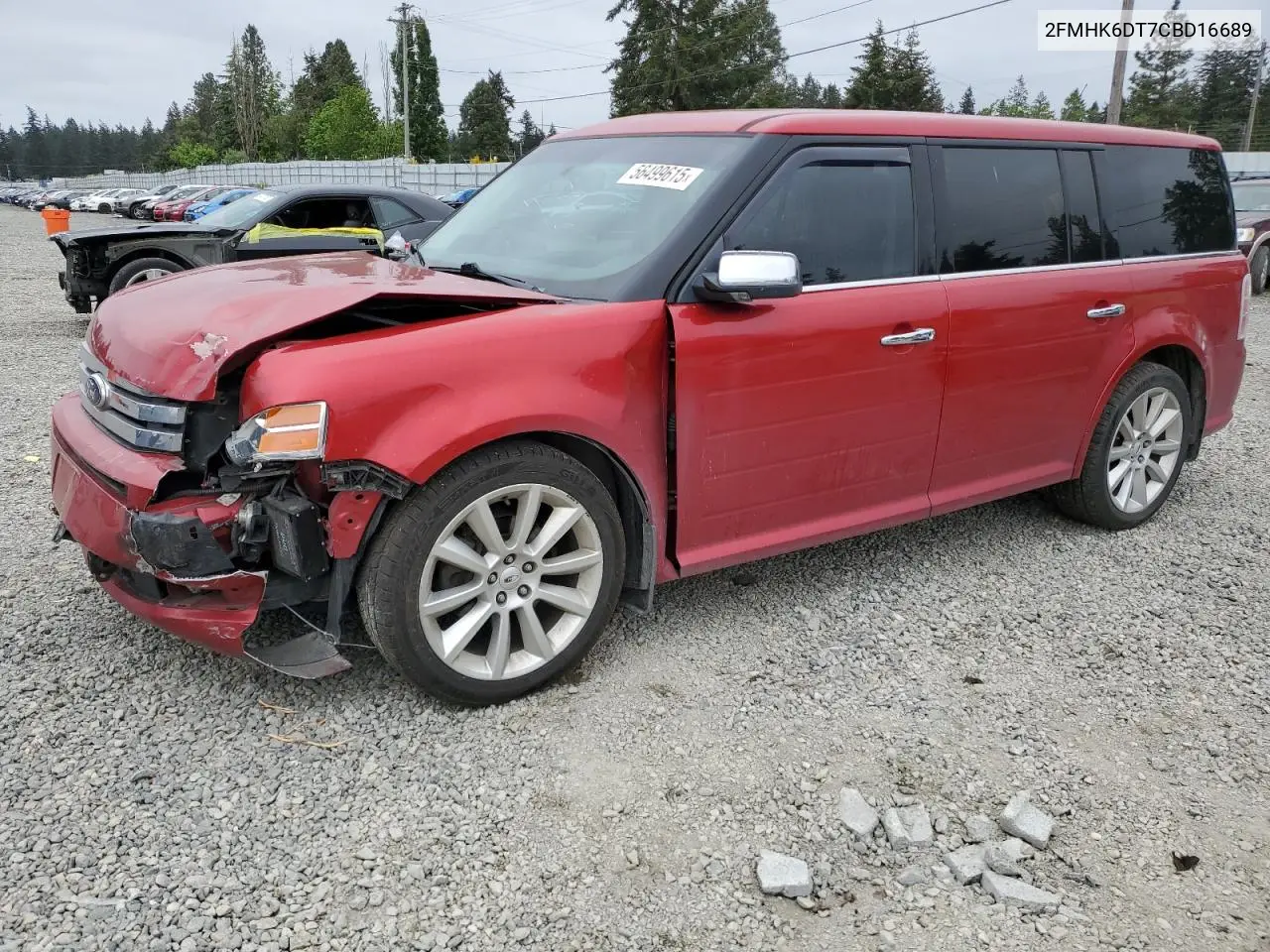 2012 Ford Flex Limited VIN: 2FMHK6DT7CBD16689 Lot: 56499615