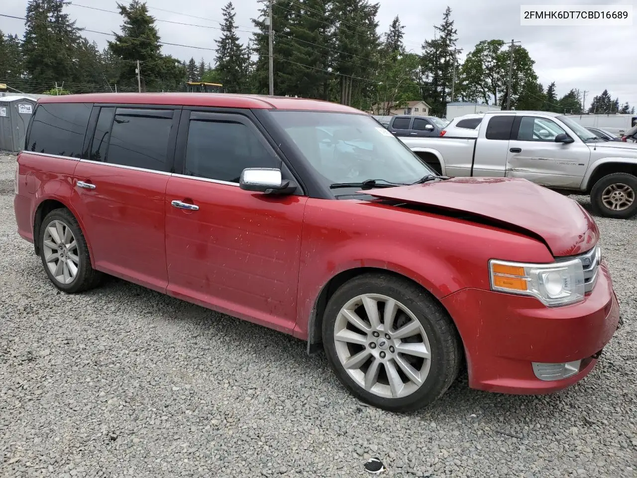 2012 Ford Flex Limited VIN: 2FMHK6DT7CBD16689 Lot: 56499615