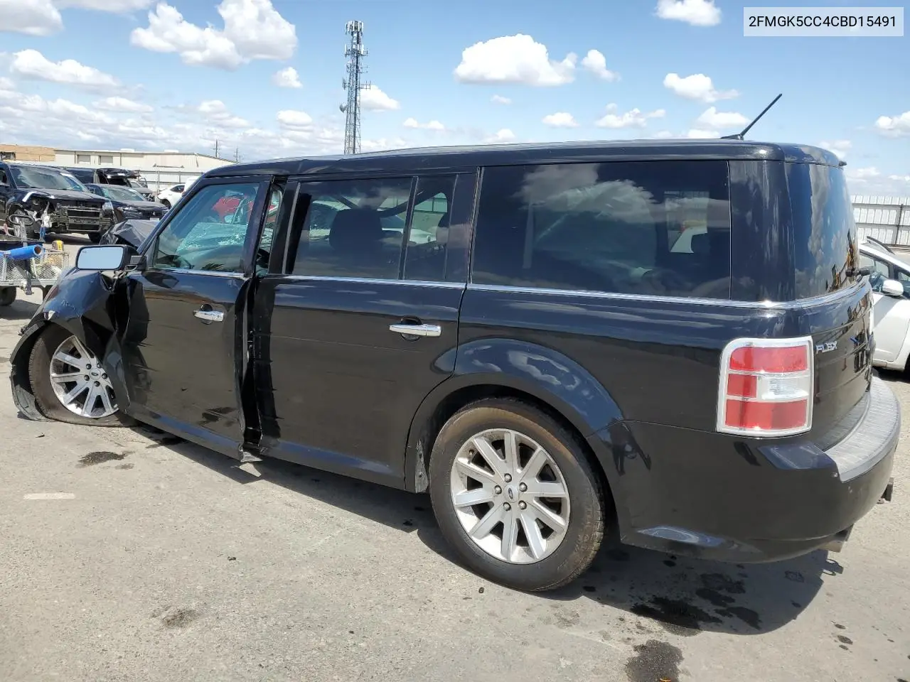 2012 Ford Flex Sel VIN: 2FMGK5CC4CBD15491 Lot: 56881425