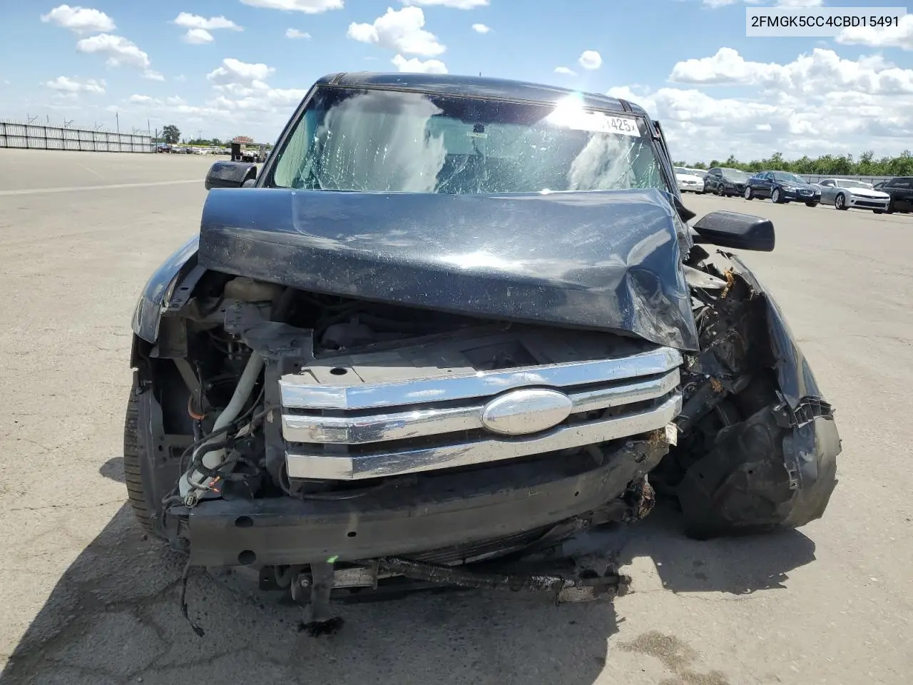 2012 Ford Flex Sel VIN: 2FMGK5CC4CBD15491 Lot: 56881425