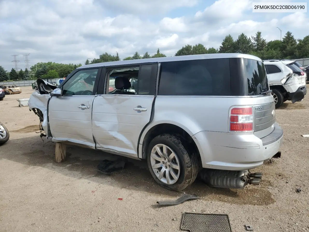 2012 Ford Flex Limited VIN: 2FMGK5DC2CBD06190 Lot: 62352315
