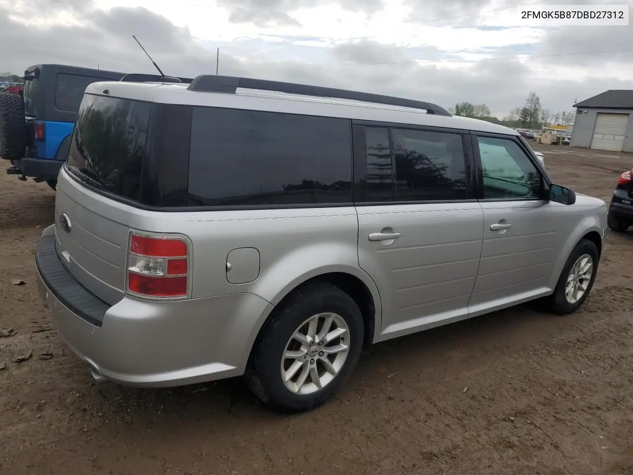 2013 Ford Flex Se VIN: 2FMGK5B87DBD27312 Lot: 57154815