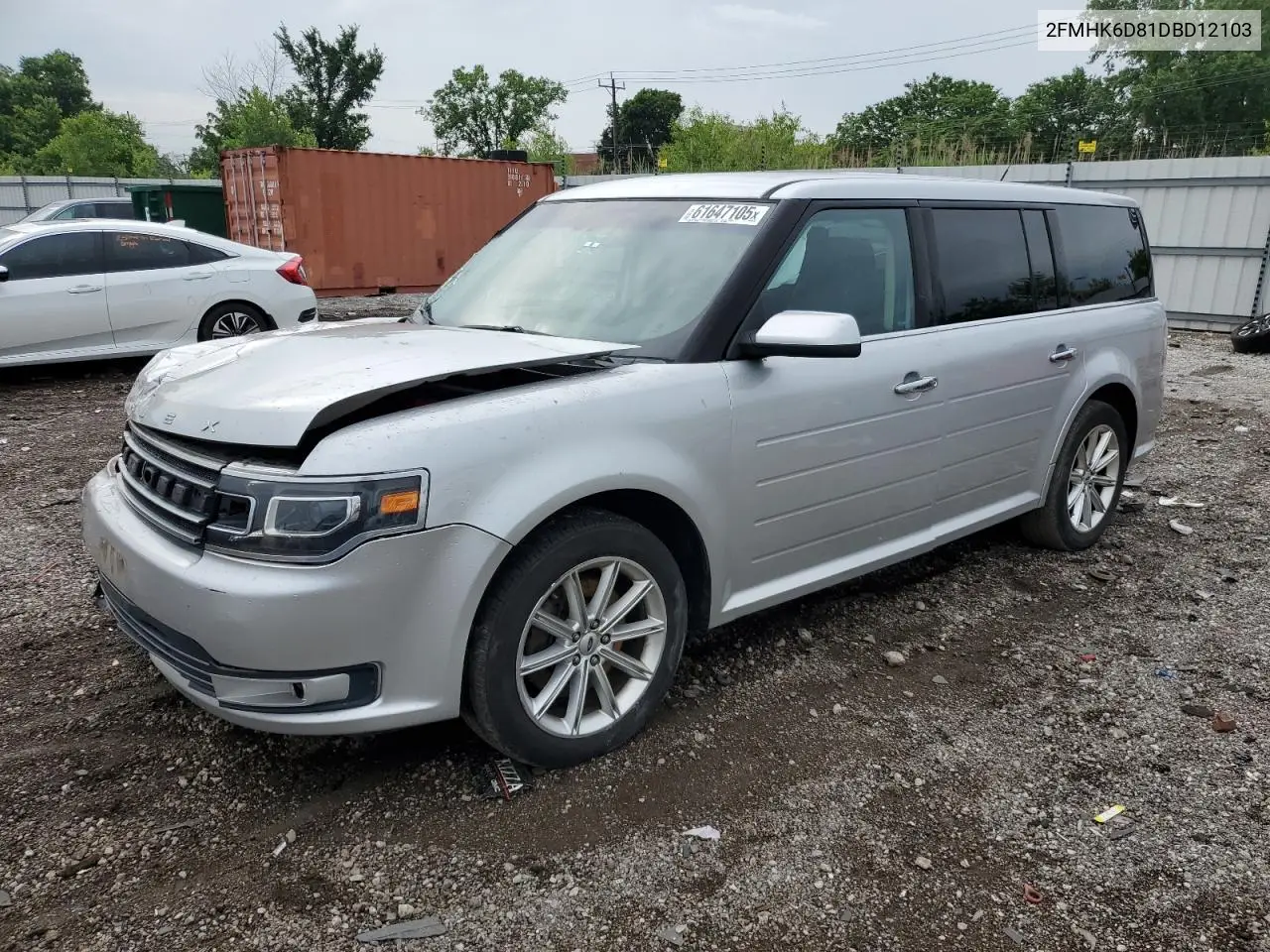 2013 Ford Flex Limited VIN: 2FMHK6D81DBD12103 Lot: 61647105