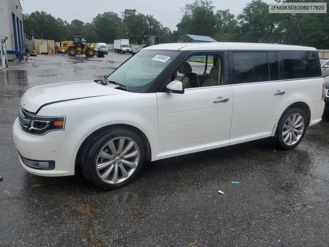 2013 Ford Flex Limited VIN: 2FMGK5D82DBD17820 Lot: 61989485
